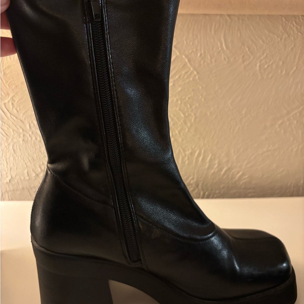 Steve Madden Black Heeled Boots